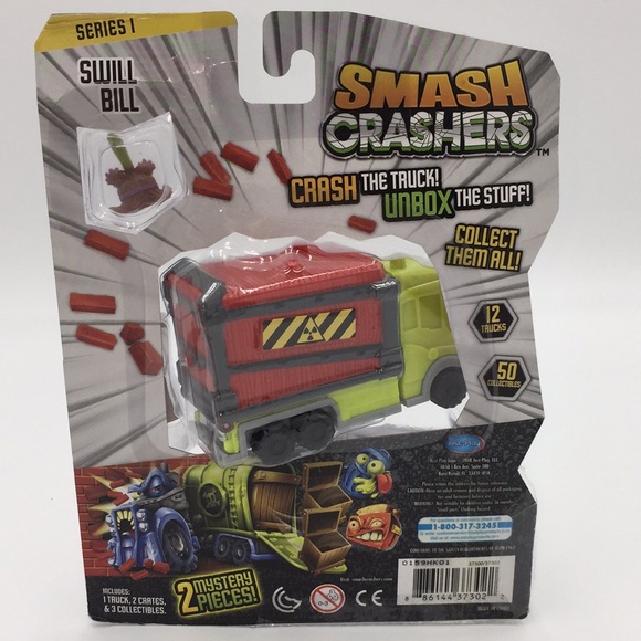 Smash Crashers Swill Bill Series 1 Mystery Crash the Truck! Unbox the Stuff! New - Picture 5 of 12